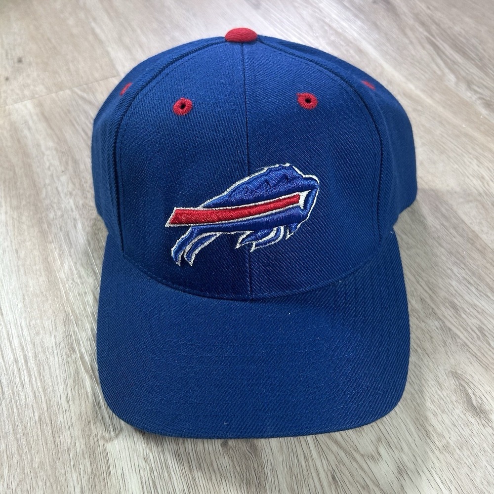 VTG Logo Athletic Buffalo Bills Snapback Hat‎ NFL Football Blue Wool Cap